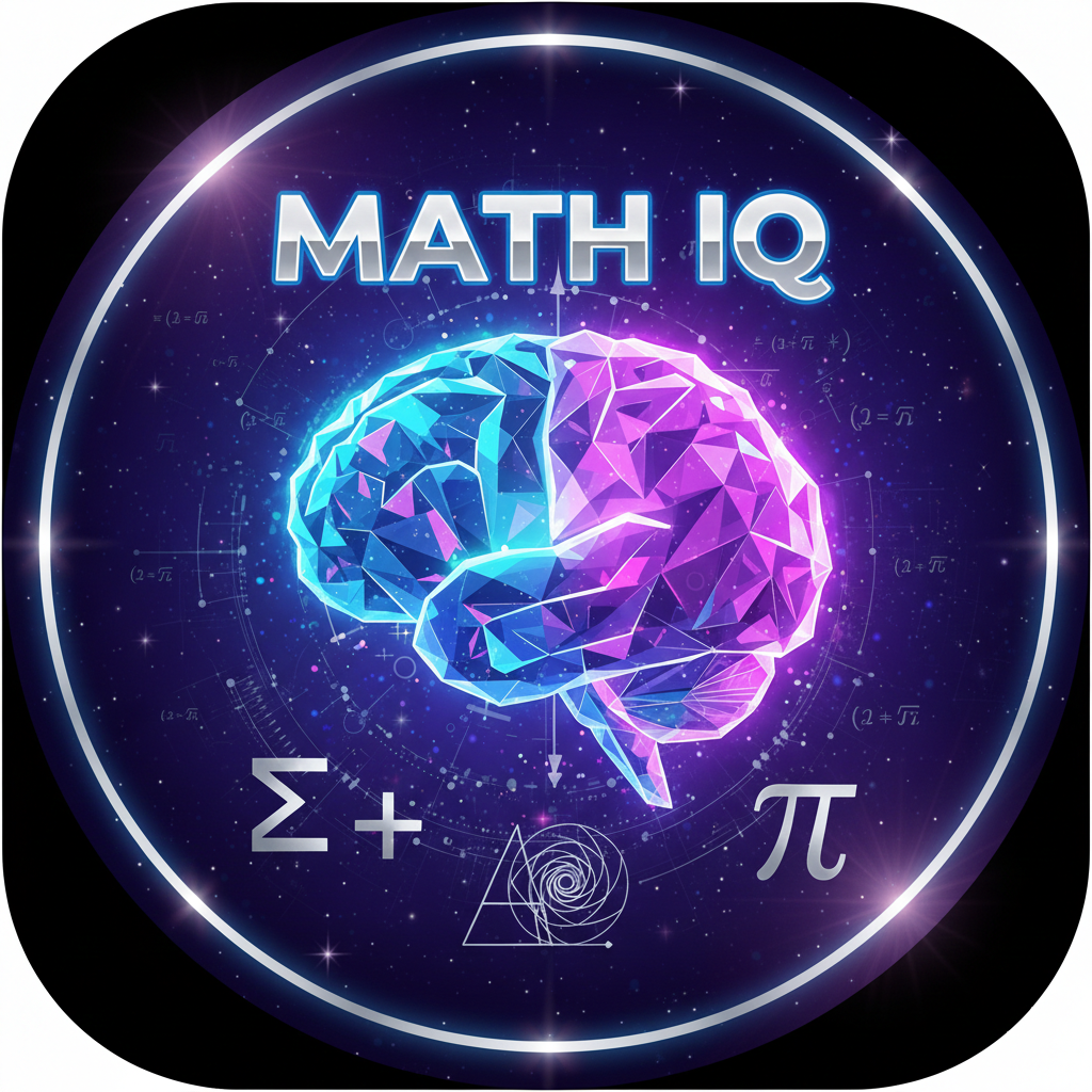 Math IQ educational game logo
